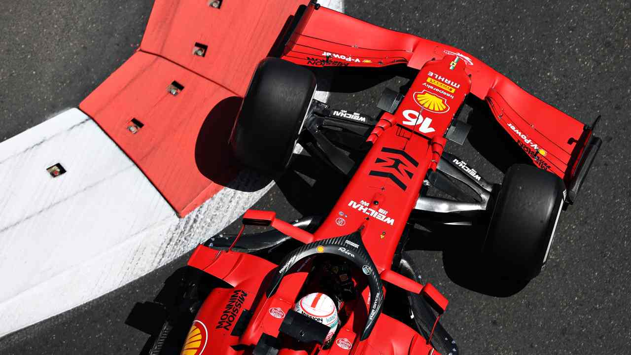 La Ferrari di Leclerc