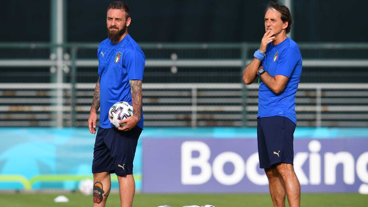 De Rossi e Mancini in Nazionale