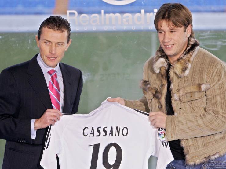 Antonio Cassano durante la sua storica presentazione al Real Madrid [Credit: web]