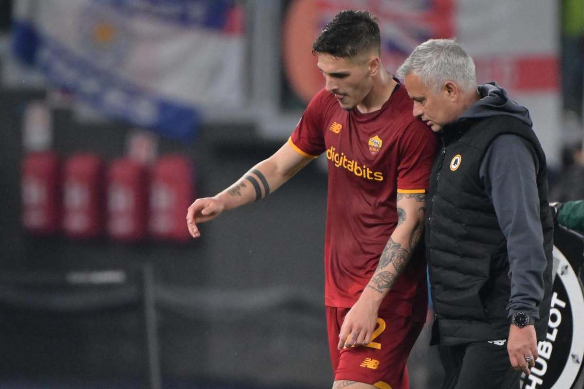 José Mourinho e Nicolò Zaniolo