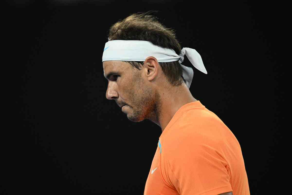 Nadal in campo ma solo per salutare