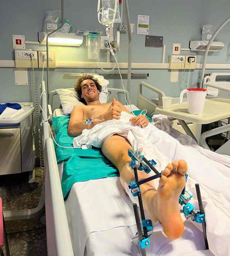 Alex Rins frattura tibia e perone