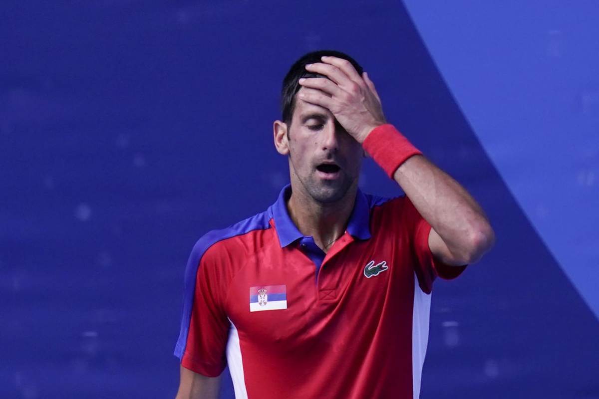 Djokovic delusione sconfitta Olimpiadi 