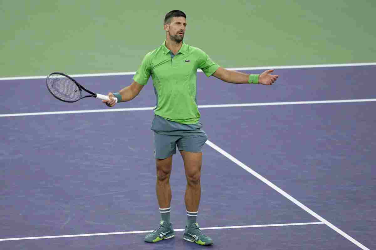 Djokovic in crisi, il dato sugli italiani è sorprendente