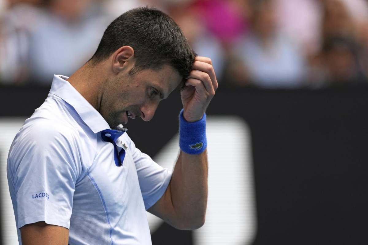 Lo sfogo del tennista serbo Novak Djokovic