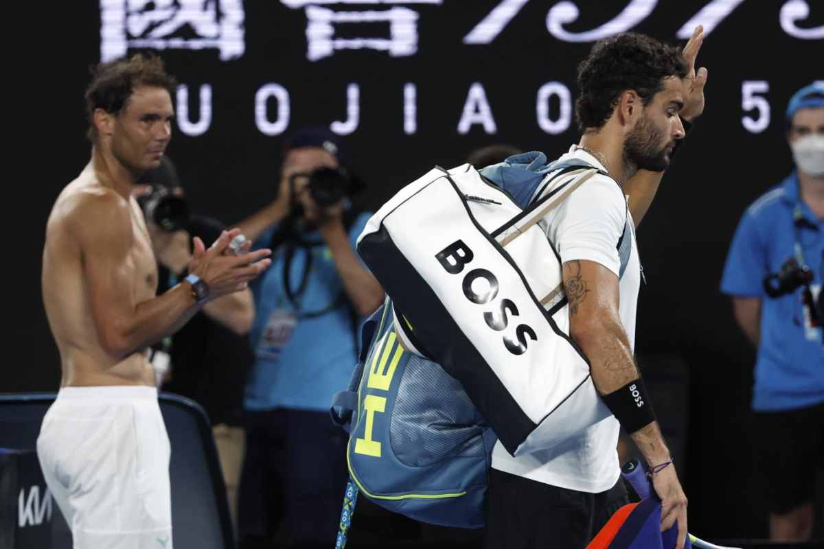 Film Federer, Berrettini discute con Nadal su lite con Sonego