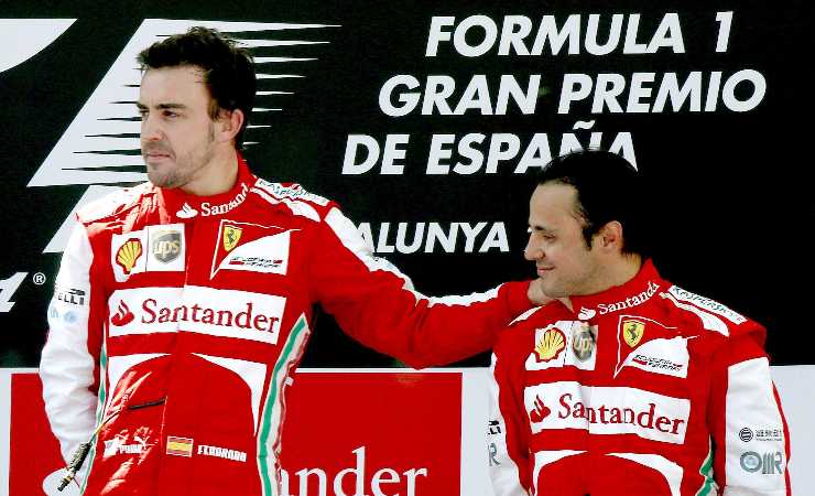 Massa tra Schumacher e Alonso 