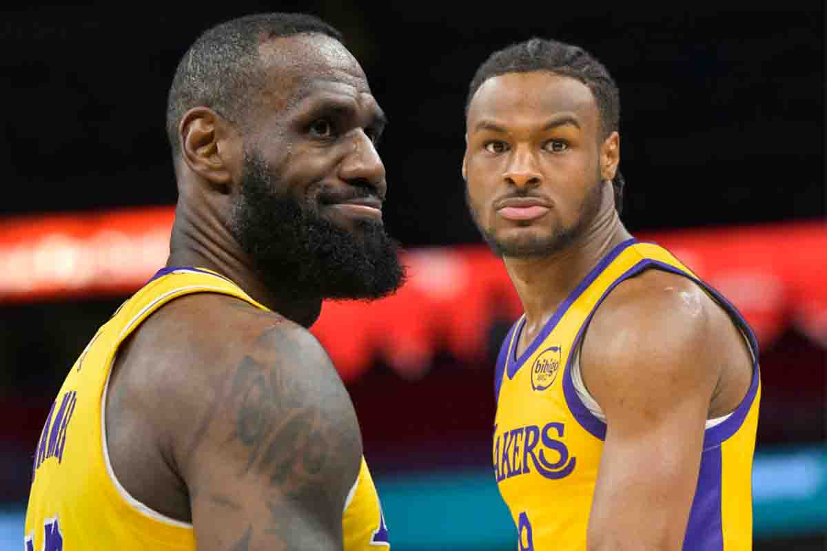 LeBron Bronny James Los Angeles Lakers