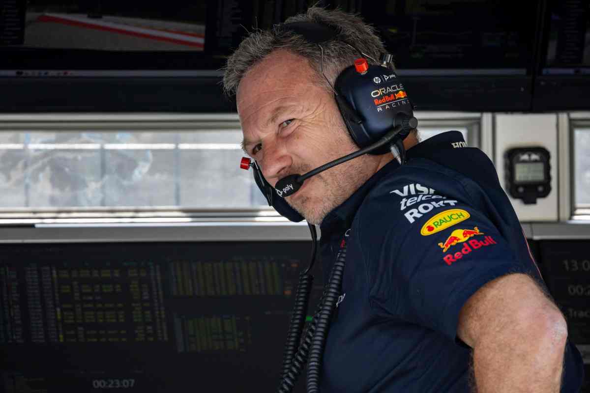 Horner alla guida della Red Bulla di Vettel