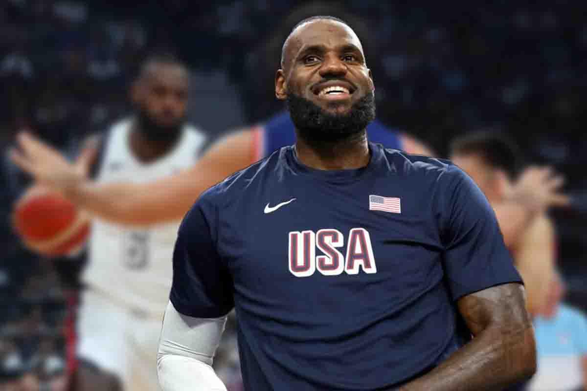 LeBron James sorride per il figlio Bronny