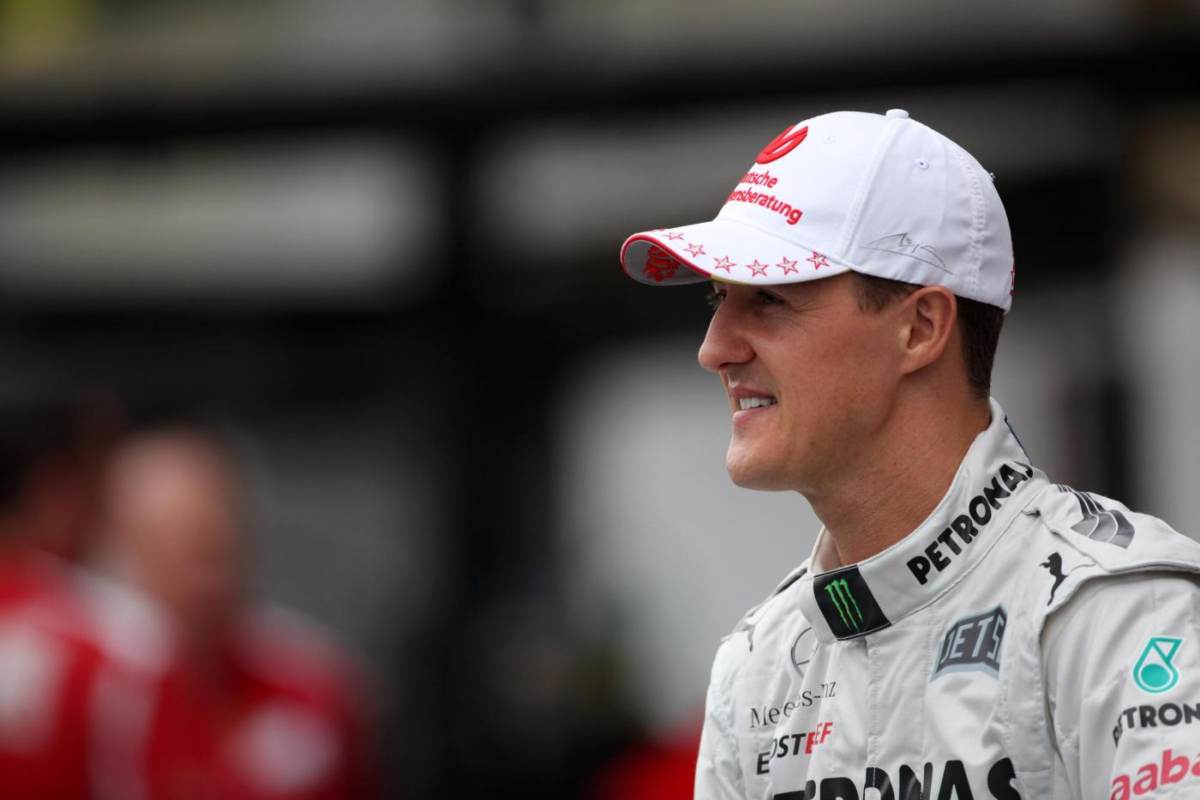 Schumacher foto sorridente in Mercedes