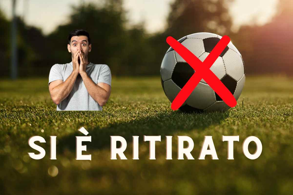 Doloroso ritiro nel calcio italiano