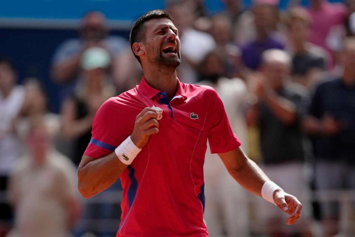 Novak Djokovic lacrime trionfo