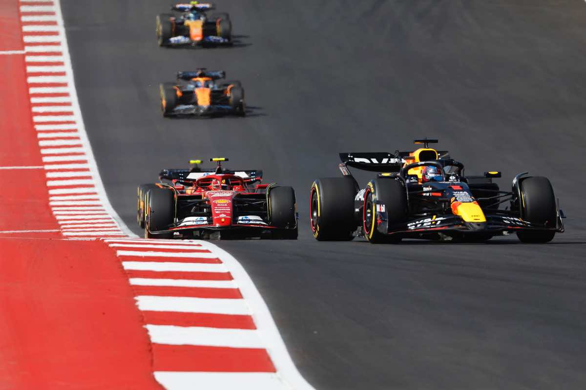 Formula 1 Verstappen e Leclerc in pista