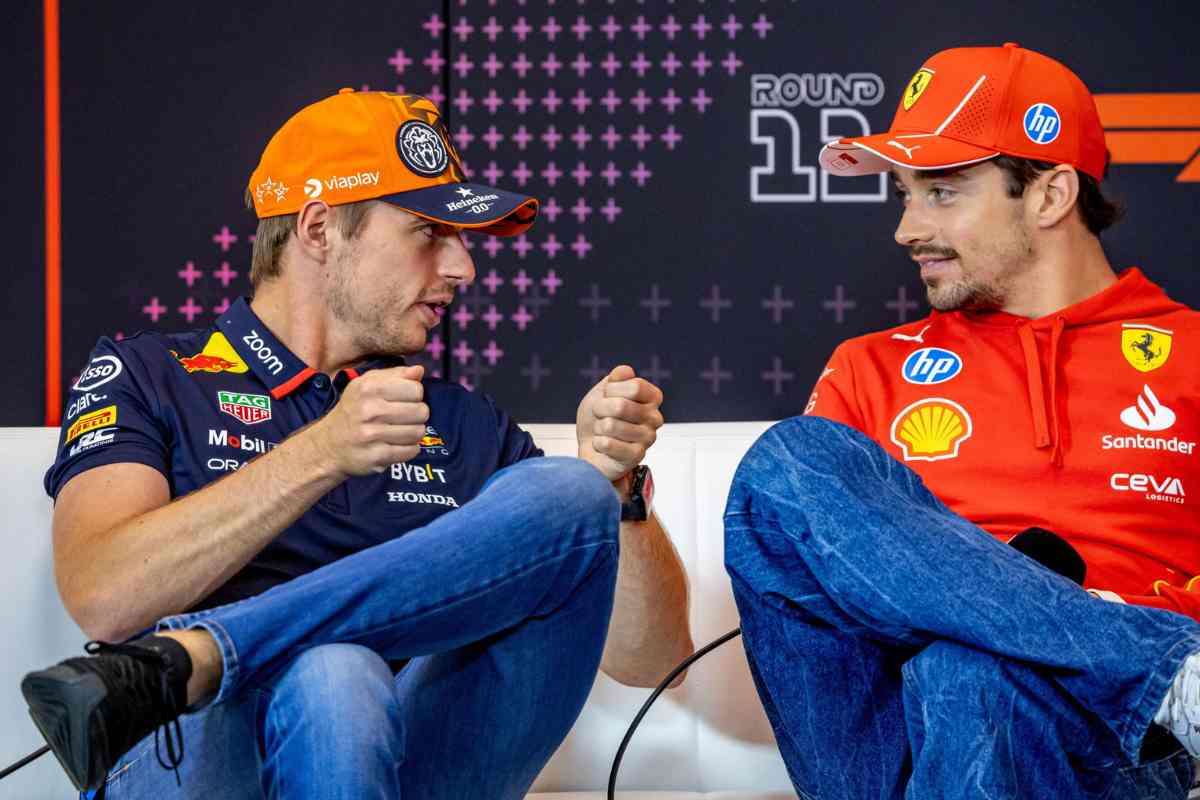 Charles Leclerc e Max Verstappen 