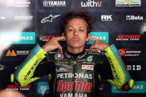 Valentino Rossi ai tempi della Yamaha