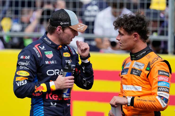 Max Verstappen e Lando Norris