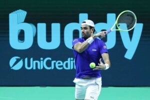 Matteo Berrettini in campo