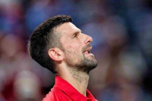 Primo piano di Novak Djokovic