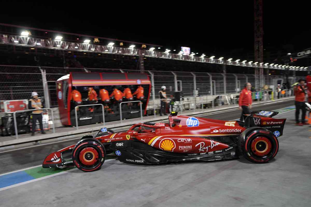 Ferrari in pista a Las Vegas