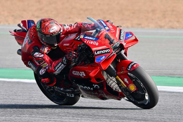 Pecco Bagnaia durante l'ultimo Mondiale 