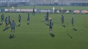 Allenamento Juventus prima dell’Aston Villa