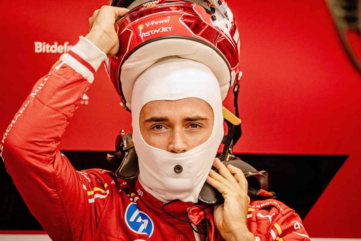 Primo piano di Charles Leclerc