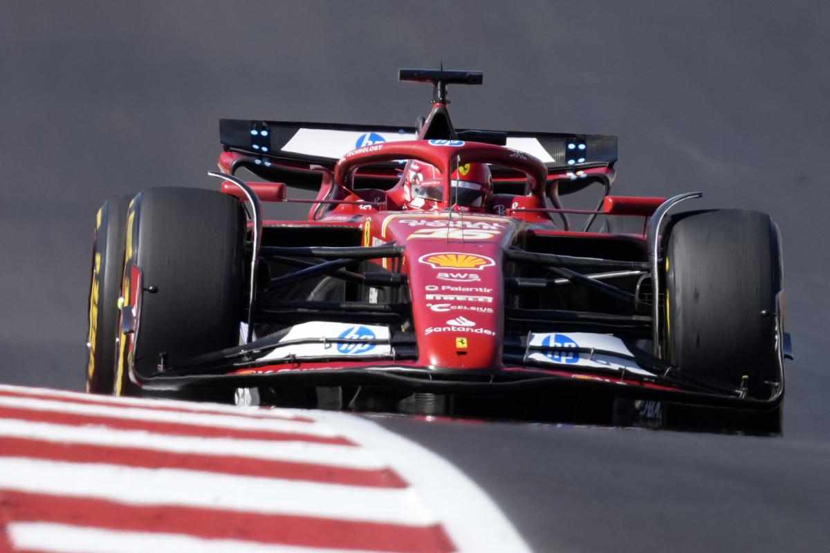 Charles Leclerc sulla Ferrari 