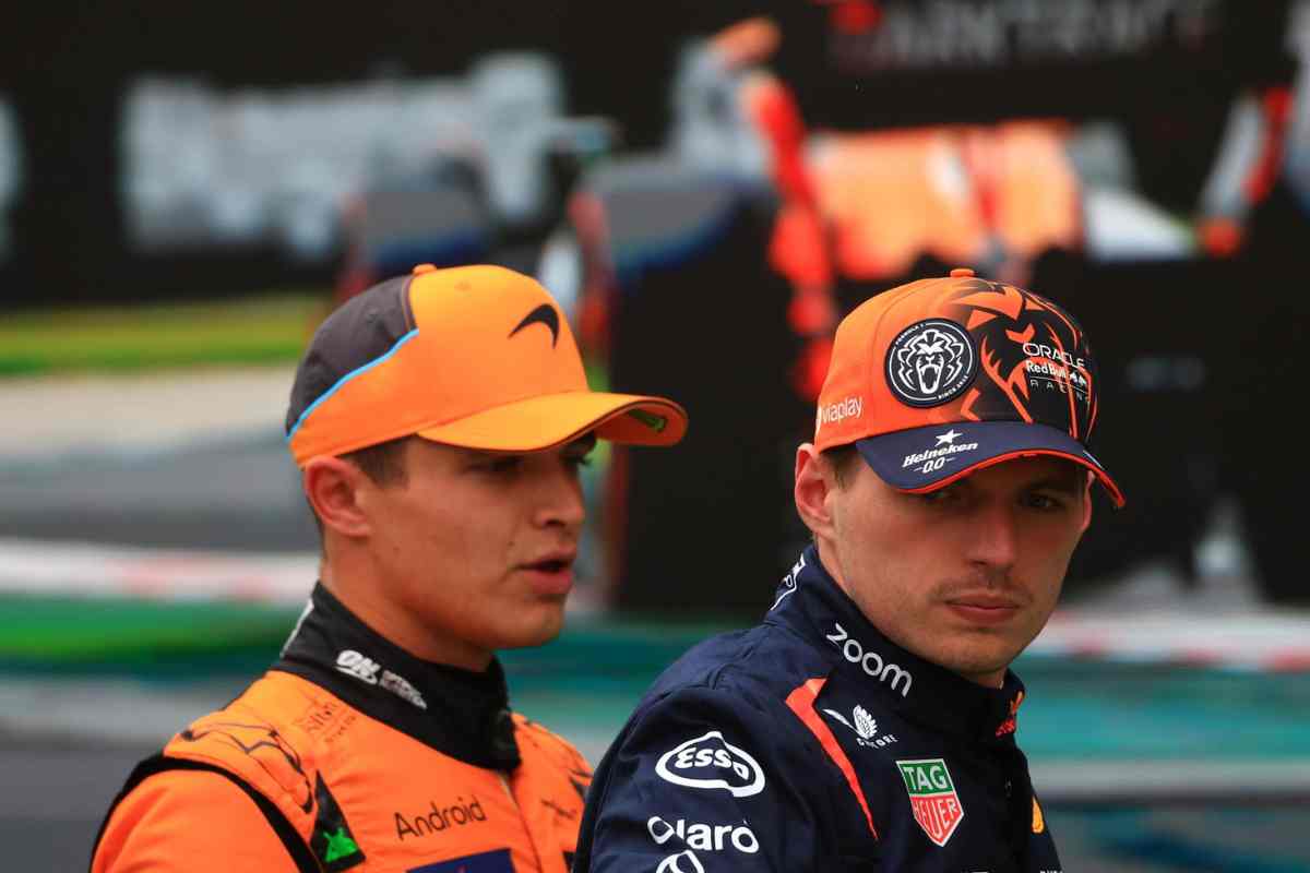 Lando Norris e Max Verstappen