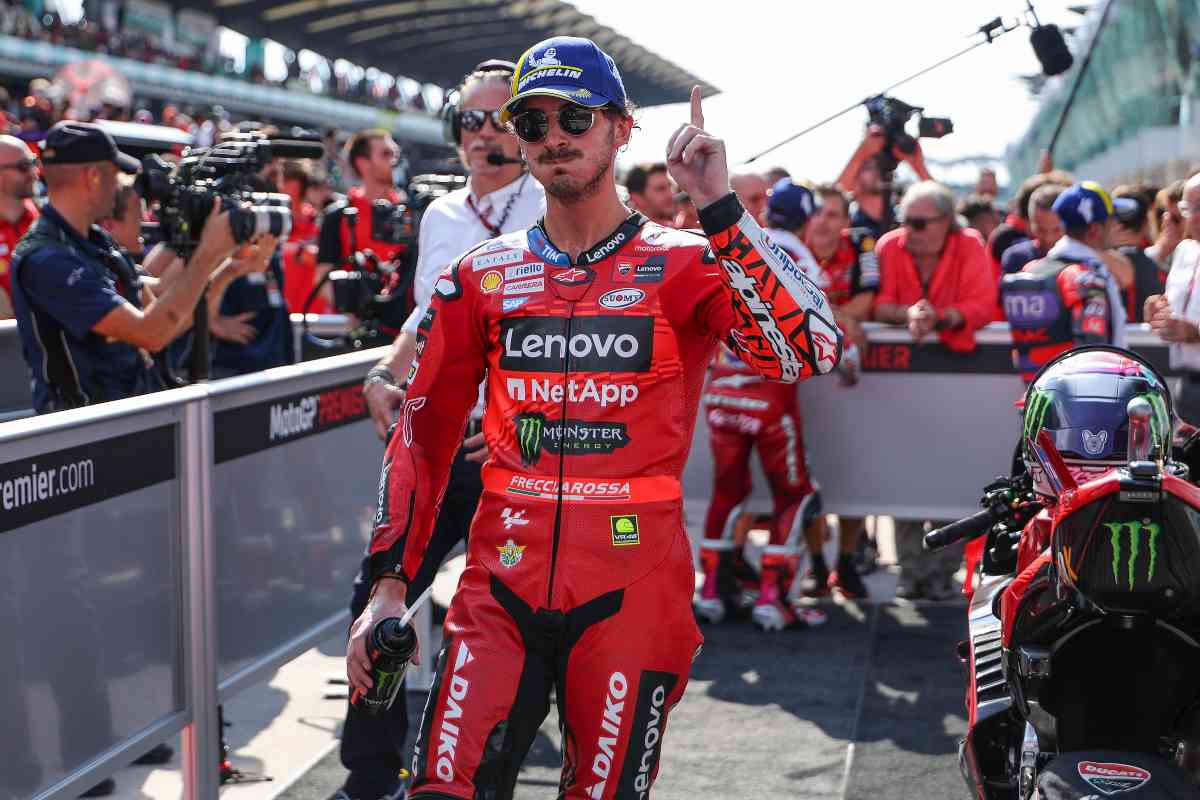 Bagnaia festeggia una vittoria