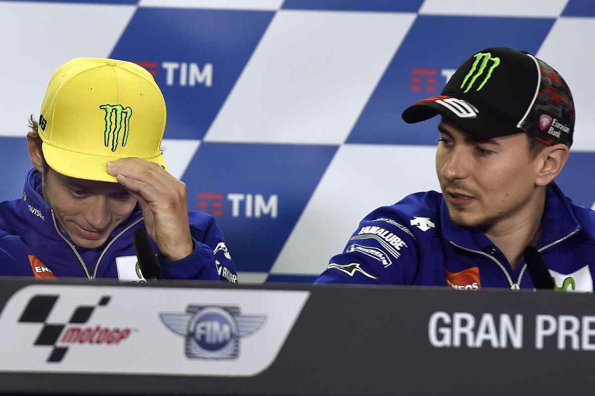 Valentino Rossi e Jorge Lorenzo 