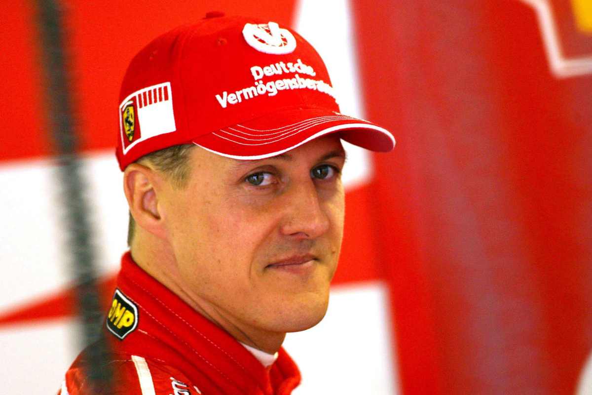 Primo piano di Michael Schumacher