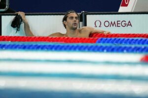 Thomas Ceccon al termine della gara olimpica