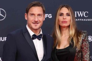 Totti e Blasi durante un evento