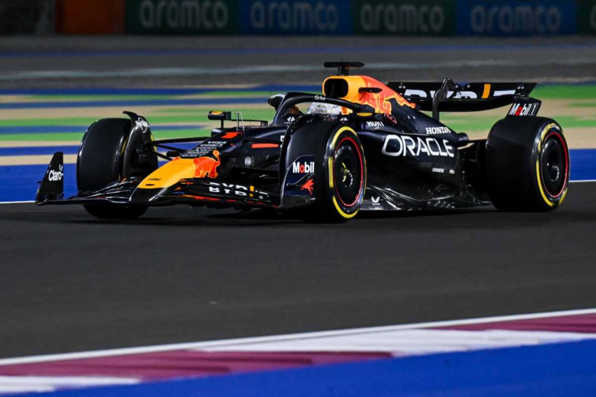 Verstappen a bordo della Red Bull