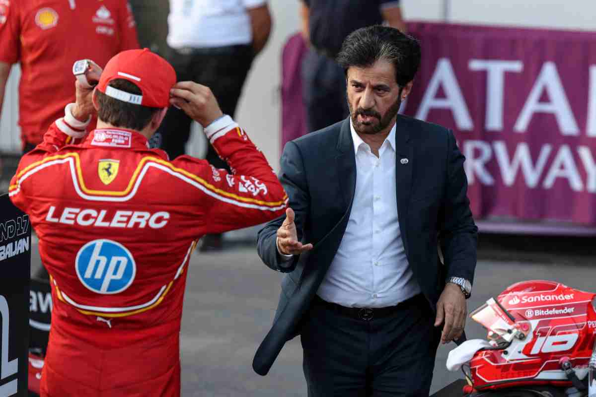 Leclerc e Bin Sulayem, presidente FIA