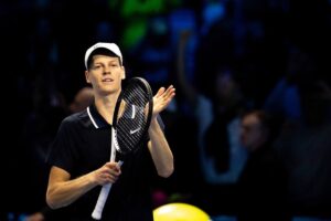 Sinner esulta alle Atp Finals