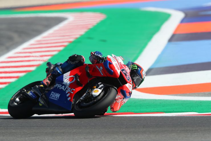 Pecco Bagnaia in pista