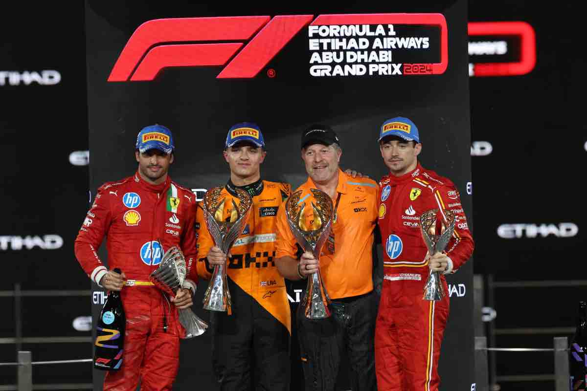 Formula 1 podio Abu Dhabi