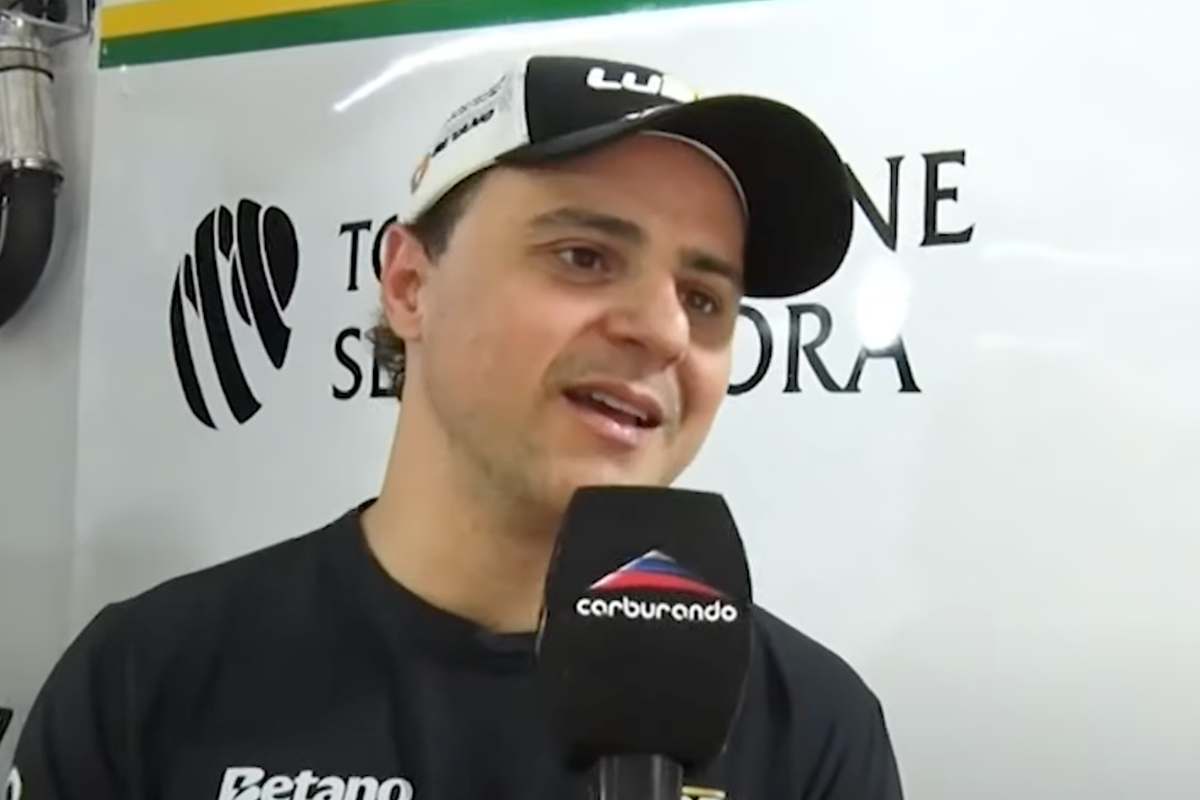 Felipe Massa durante un'intervista di Carburando