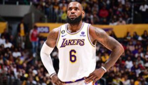 Lebron James in maglia Lakers (NBA)