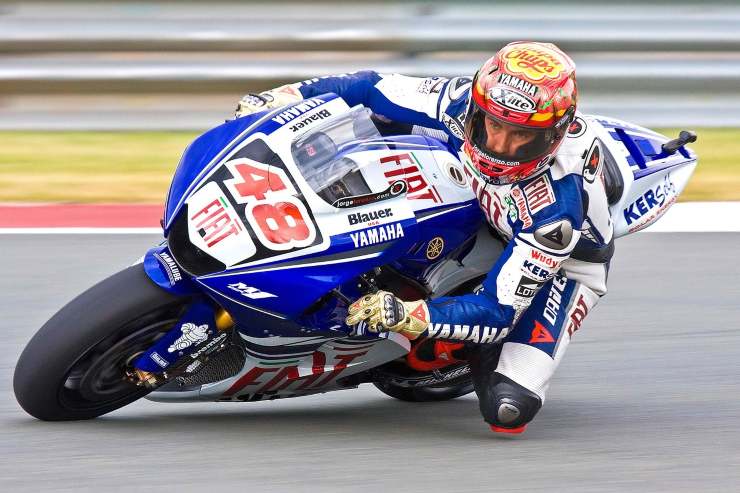 Jorge Lorenzo in sella alla Yamaha