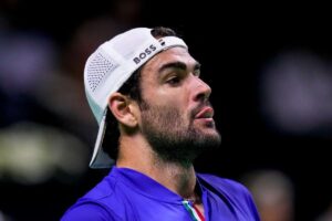 Matteo Berrettini in campo