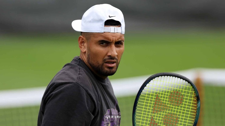 Nick Kyrgios durante un allenamento (ATP Tour)