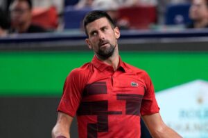 Novak Djokovic sconsolato