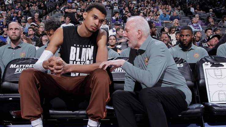 Popovich e Wembanyama (NBA)