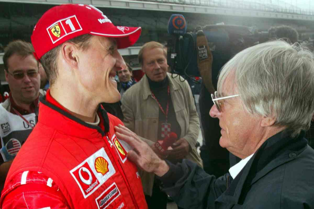 Schumacher con Ecclestone ai tempi della Ferrari