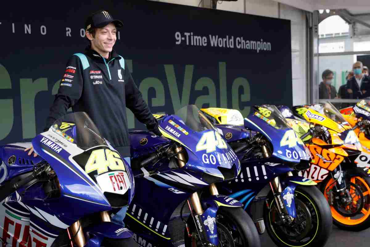 Valentino Rossi con le sue moto