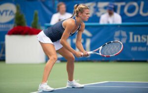 Camila Giorgi sul campo