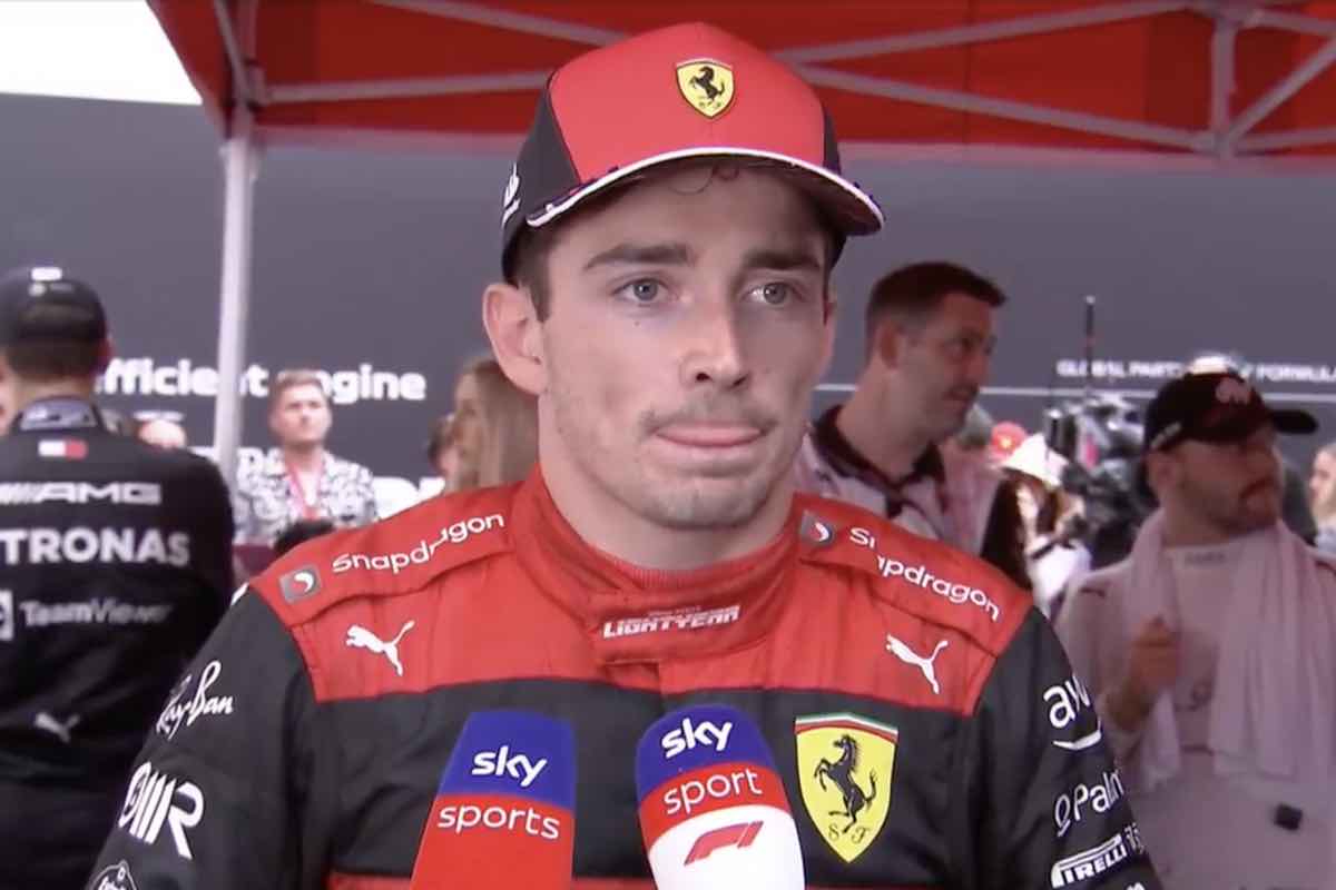 Leclerc intervistato da Sky